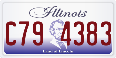 IL license plate C794383