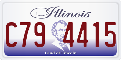 IL license plate C794415