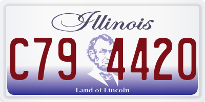 IL license plate C794420
