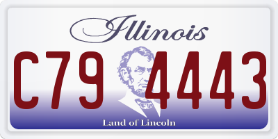 IL license plate C794443