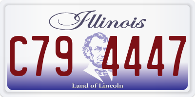 IL license plate C794447