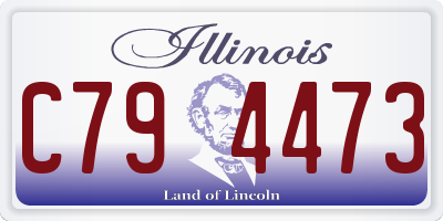 IL license plate C794473