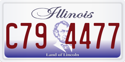 IL license plate C794477