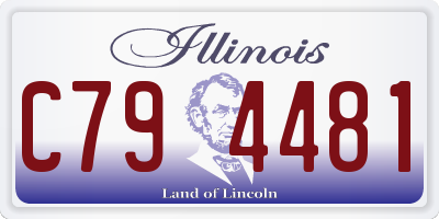 IL license plate C794481