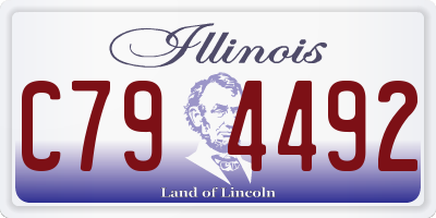 IL license plate C794492