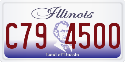 IL license plate C794500