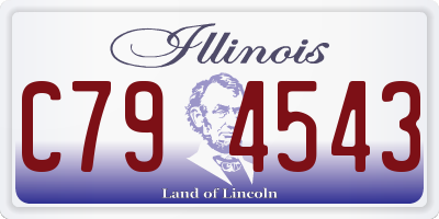 IL license plate C794543