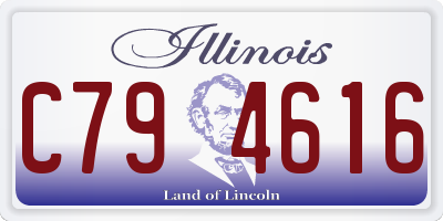 IL license plate C794616