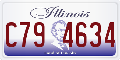 IL license plate C794634