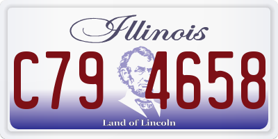 IL license plate C794658