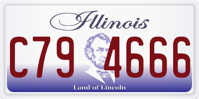 IL license plate C794666