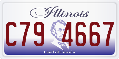 IL license plate C794667