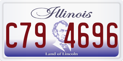 IL license plate C794696