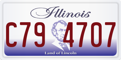 IL license plate C794707