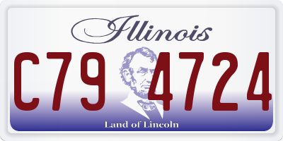 IL license plate C794724