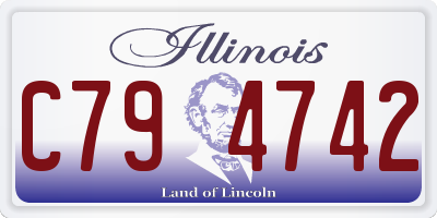 IL license plate C794742
