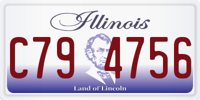 IL license plate C794756
