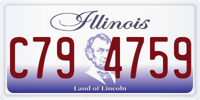 IL license plate C794759
