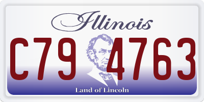 IL license plate C794763