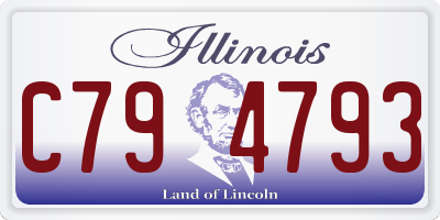 IL license plate C794793