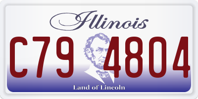 IL license plate C794804