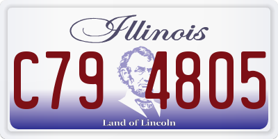 IL license plate C794805