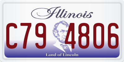 IL license plate C794806