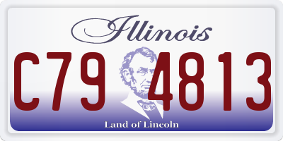 IL license plate C794813