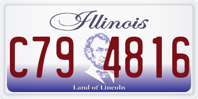 IL license plate C794816
