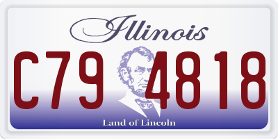 IL license plate C794818