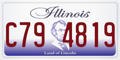 IL license plate C794819