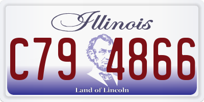 IL license plate C794866