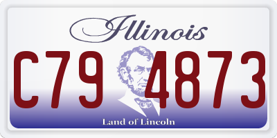 IL license plate C794873