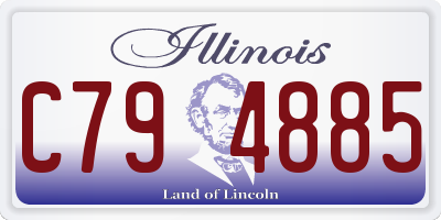 IL license plate C794885