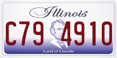 IL license plate C794910