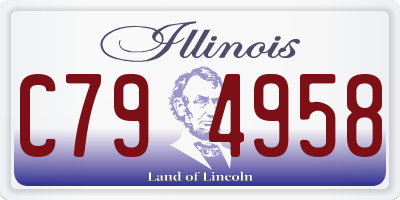 IL license plate C794958