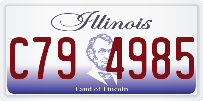 IL license plate C794985