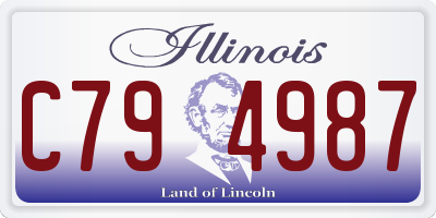IL license plate C794987