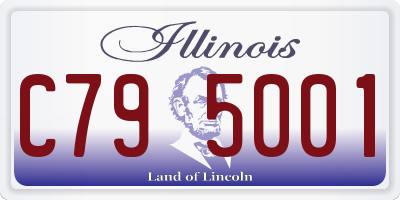 IL license plate C795001
