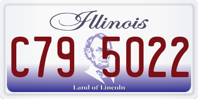 IL license plate C795022