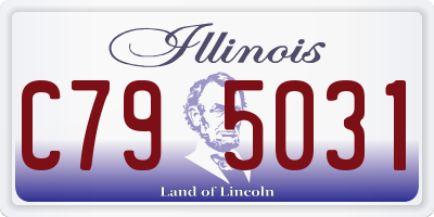 IL license plate C795031