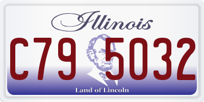 IL license plate C795032
