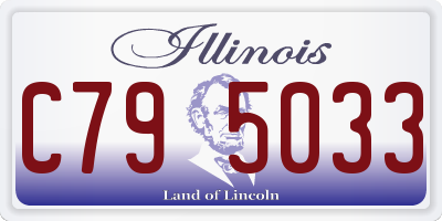 IL license plate C795033