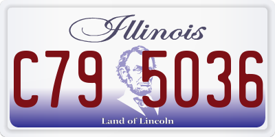 IL license plate C795036