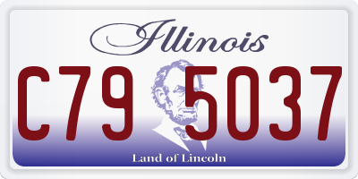 IL license plate C795037