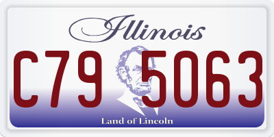 IL license plate C795063