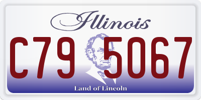 IL license plate C795067