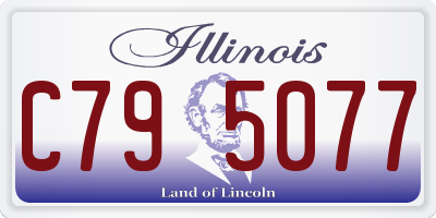 IL license plate C795077