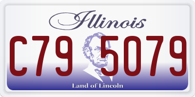 IL license plate C795079