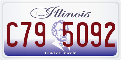 IL license plate C795092